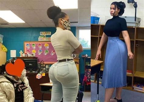 big ass latina teacher|Teacher slammed for tight, inappropriate outfits, booty pics